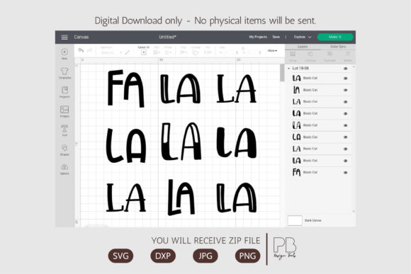 Fa La La La SVG: Graphics and Crafts