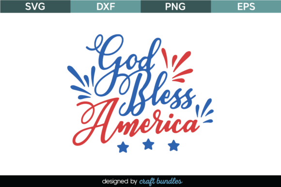 God Bless America SVG Quote Cut File
