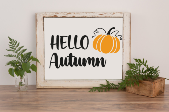 Hello Autumn Svg 1: Graphics for Crafts