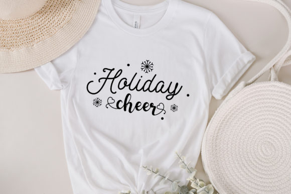 Holiday Cheer Svg Quote in Winter Design