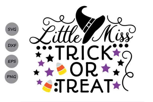 Little Miss Trick or Treat Svg: Graphics and Crafts